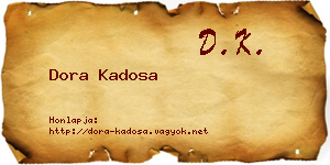Dora Kadosa névjegykártya